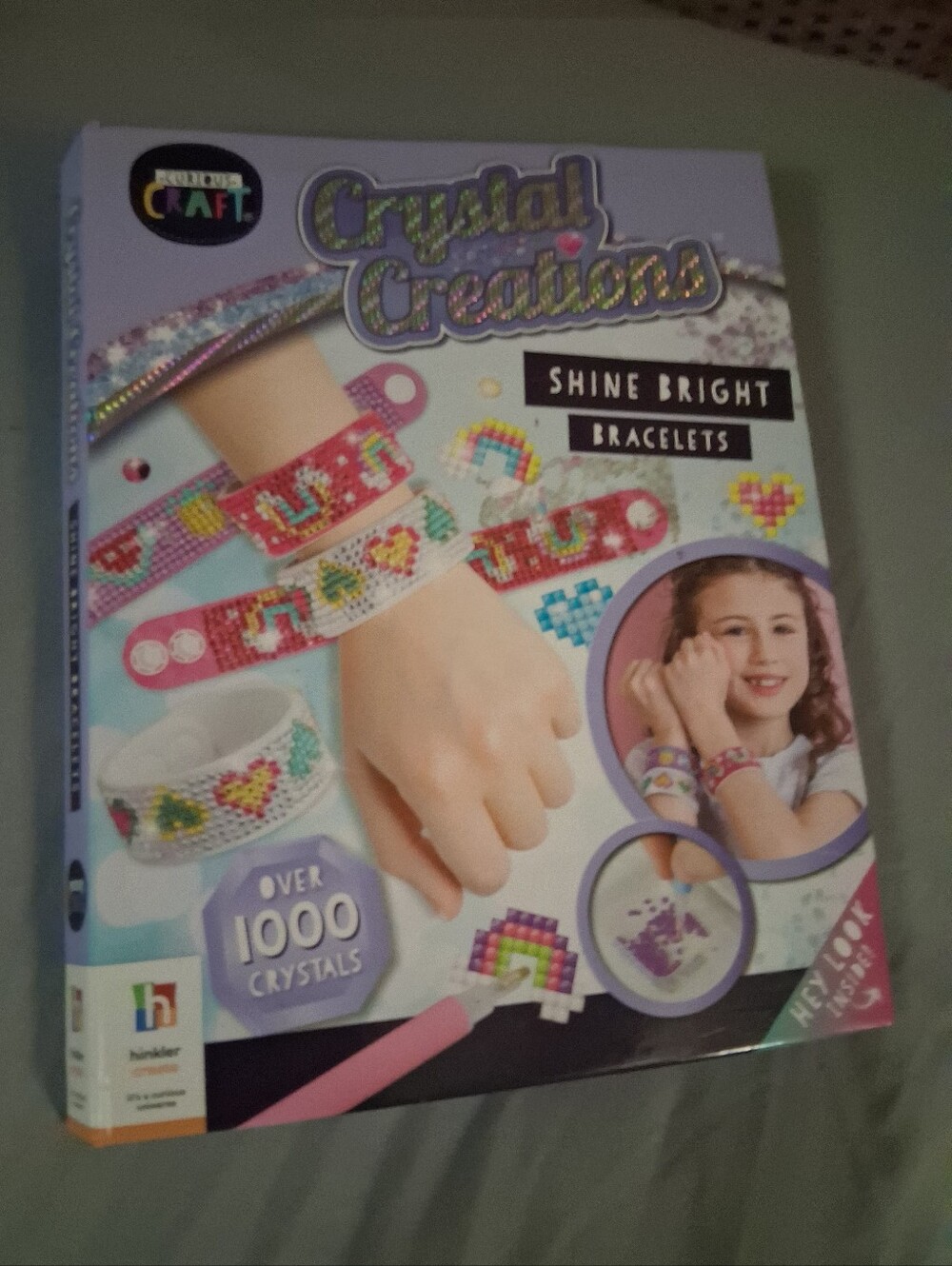 Crystal Creations Shine Bright Bracelets Kit - Pink & White